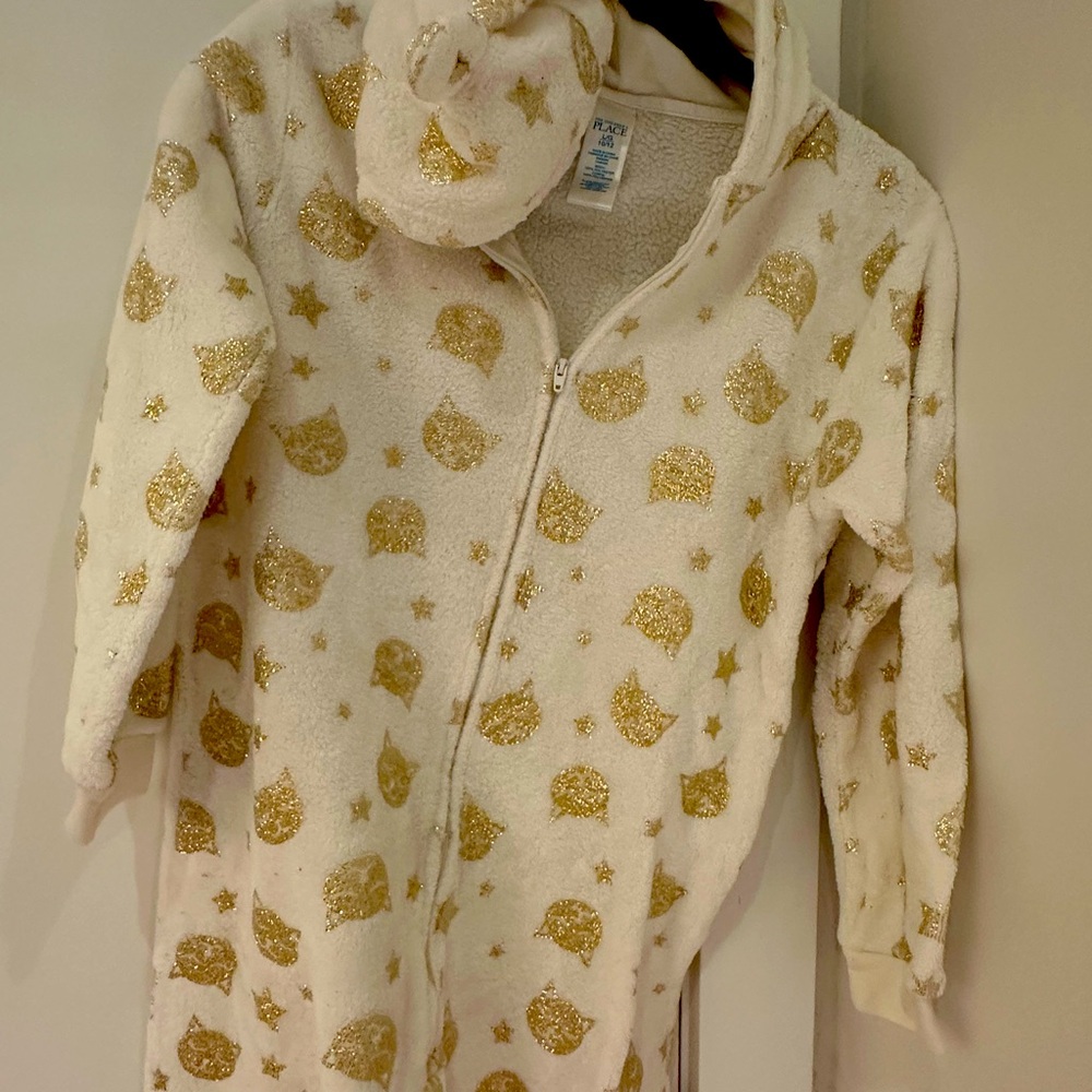 The children’s place kids cozy cat onesie
